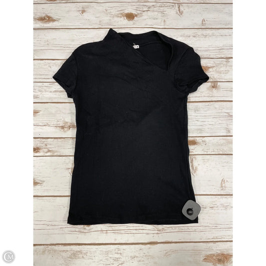 Top Short Sleeve Basic By Zara In Black, Size: M