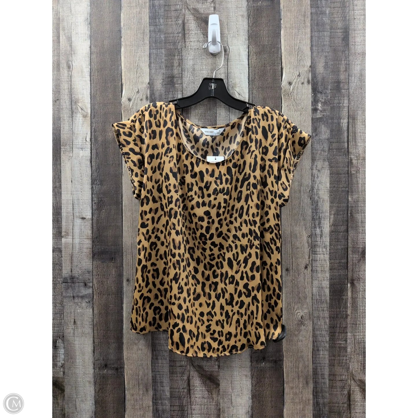 Top Sleeveless By Nine West In Animal Print, Size: M