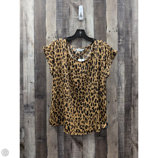Top Sleeveless By Nine West In Animal Print, Size: M