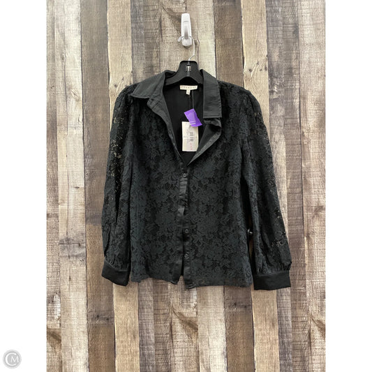 Top Long Sleeve By Promesa In Black, Size: S