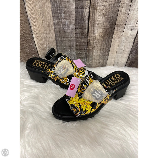 Sandals Heels Block By Cme In Multi-colored, Size: 9