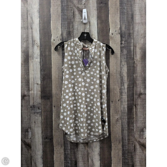 Top Sleeveless By Cme In Polkadot Pattern, Size: S
