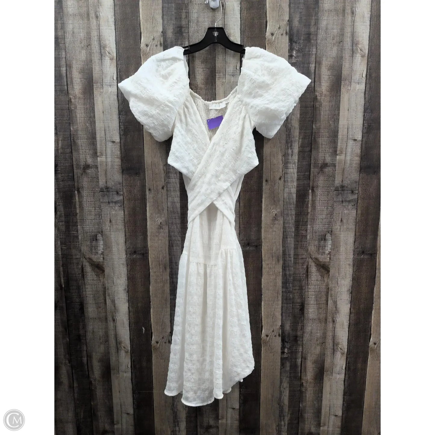 Dress Casual Midi By Astr In White, Size: S