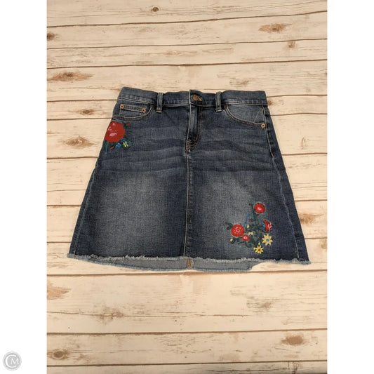Skirt Mini & Short By J. Crew In Blue Denim, Size: 4