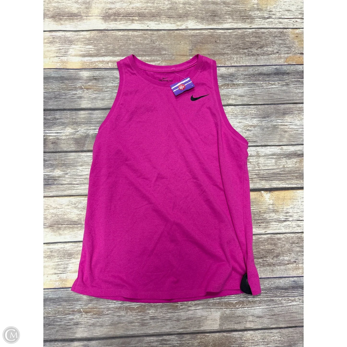Athletic Tank Top By Nike In Pink, Size: M