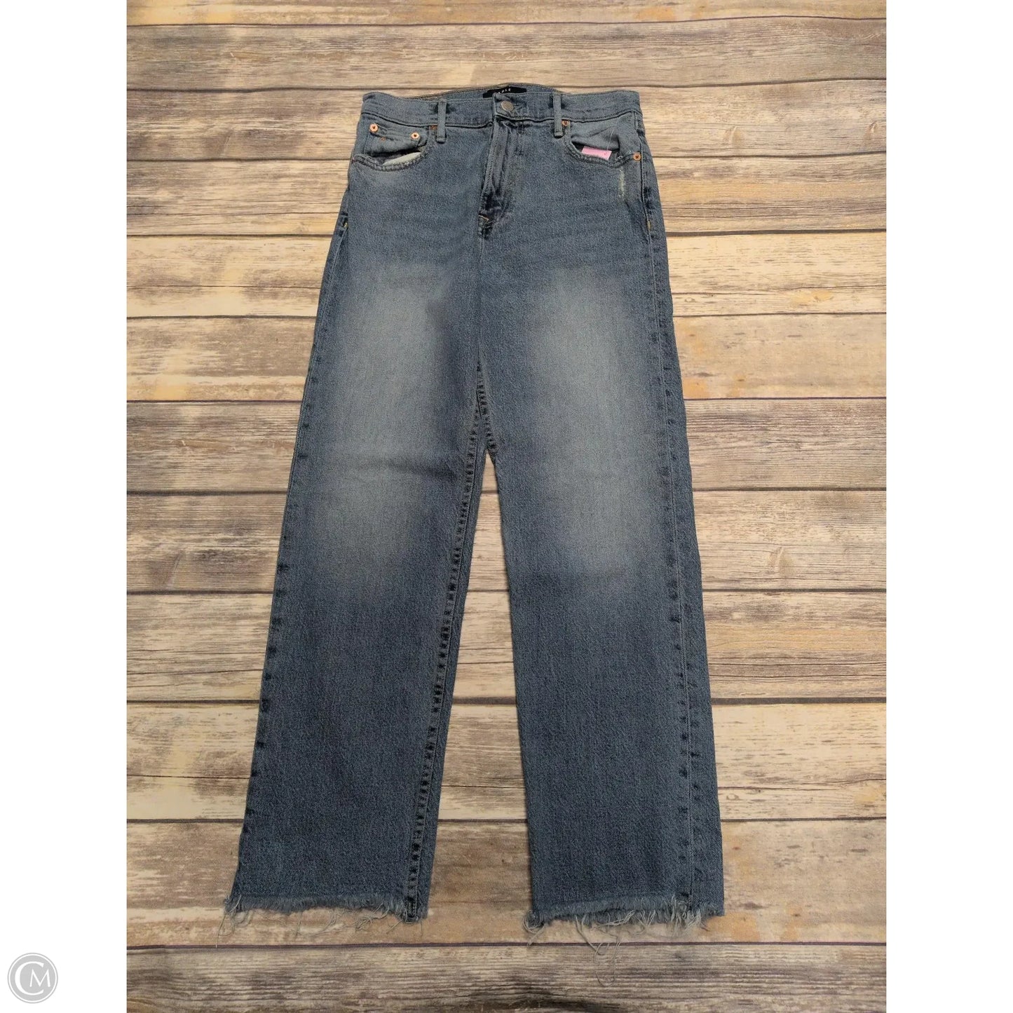 Jeans Straight By Able In Blue Denim, Size: 6