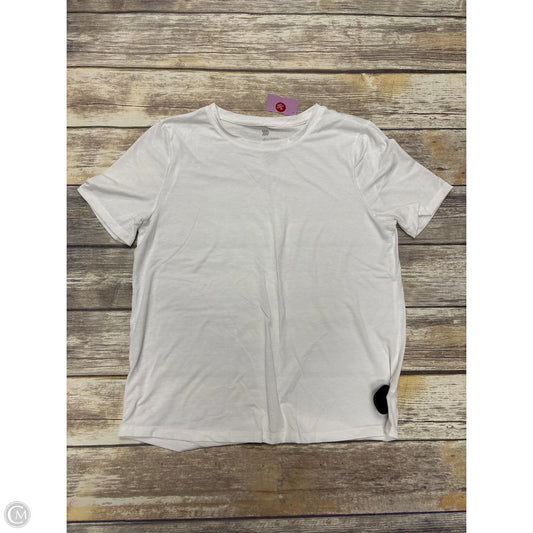Athletic Top Short Sleeve By All In Motion In White, Size: S
