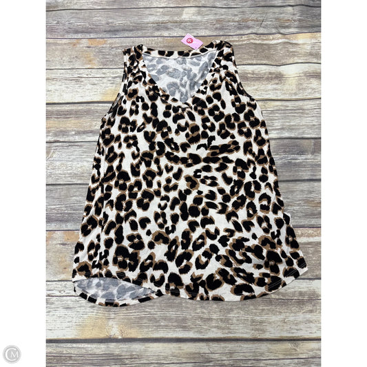 Top Sleeveless By Maurices In Animal Print, Size: M