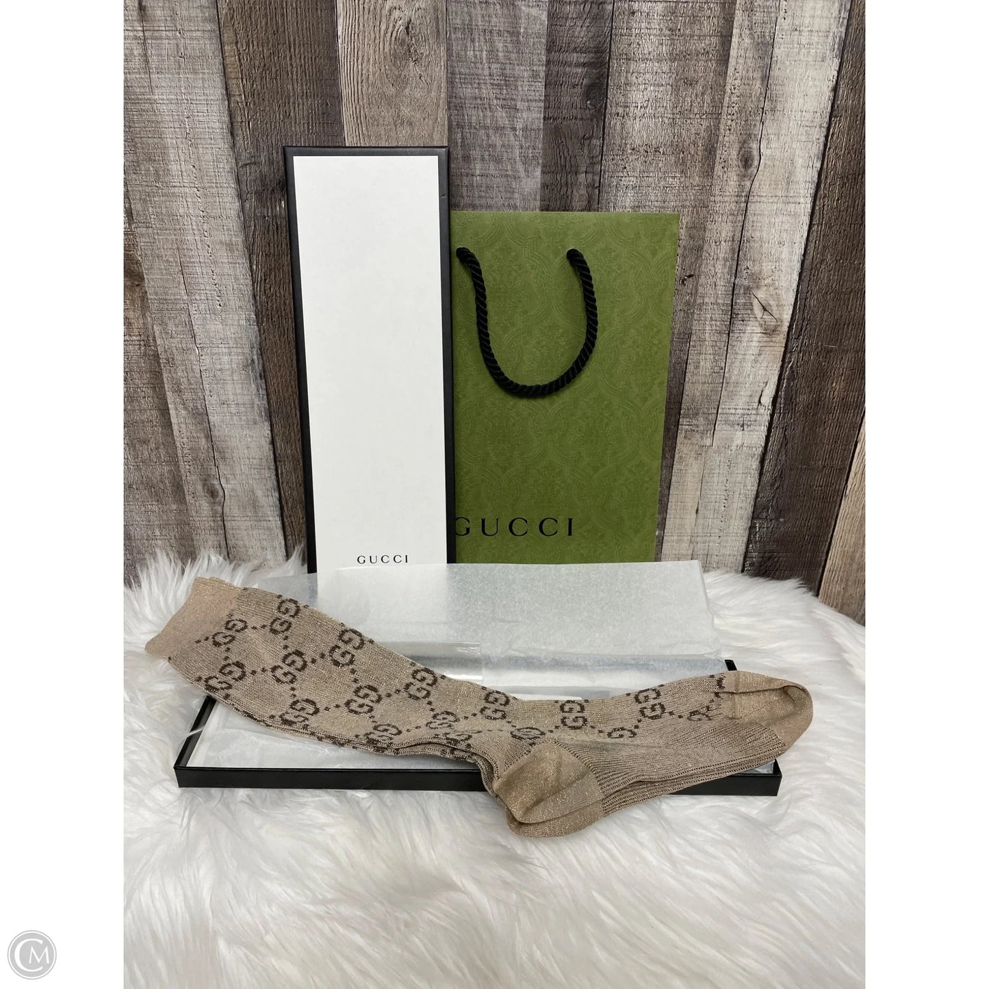 Socks Luxury Designer By Gucci In Beige, Size: 0