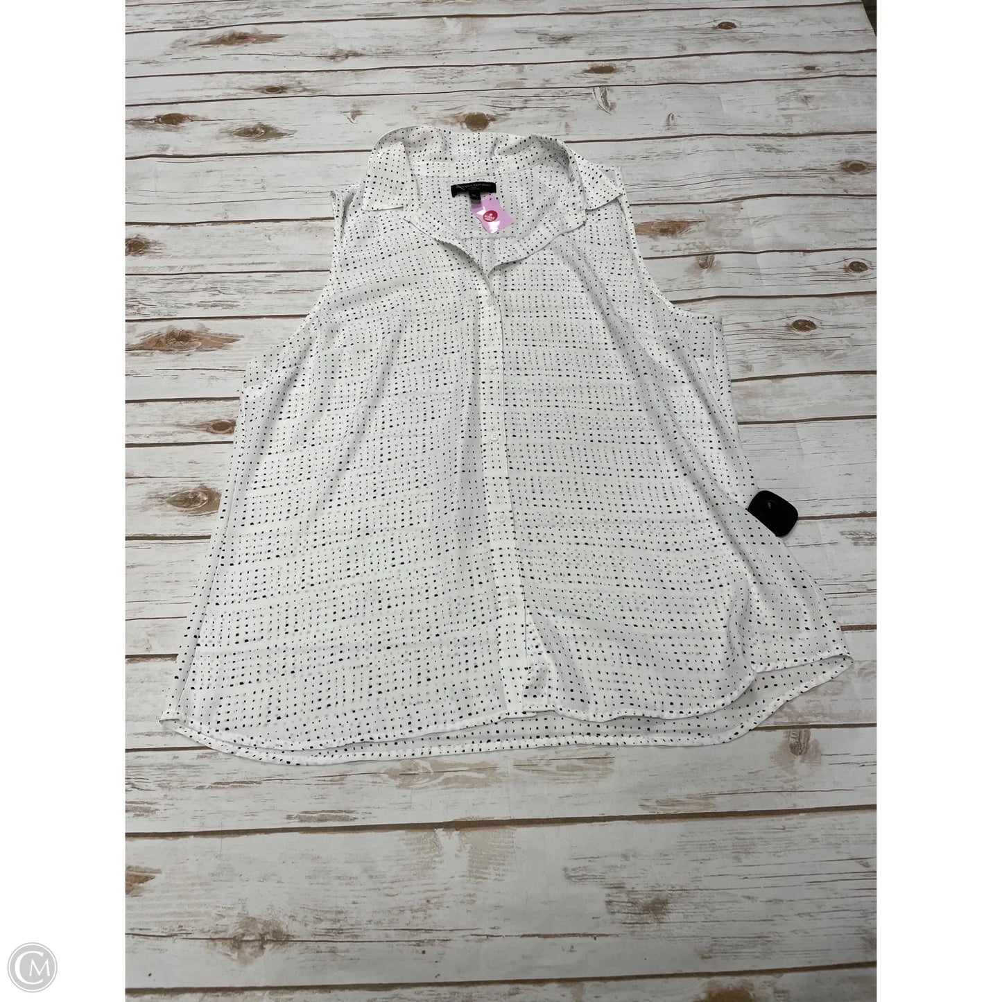 Top Sleeveless By Banana Republic In Polkadot Pattern, Size: Xl