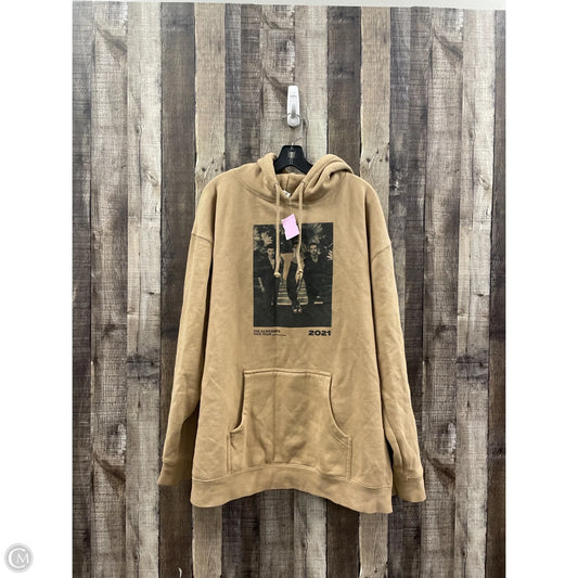 Sweatshirt Hoodie By Cme In Tan, Size: 2x