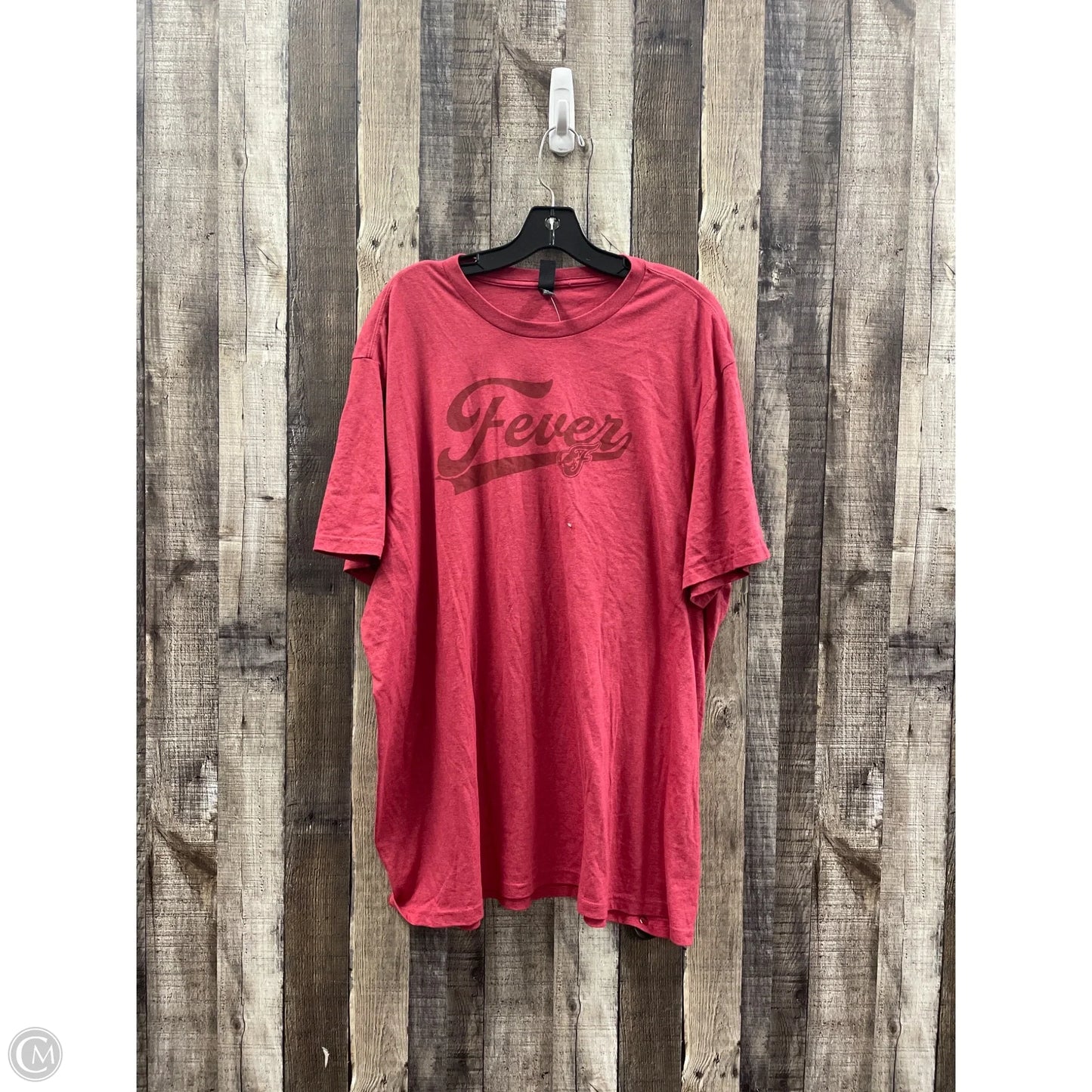 Top Short Sleeve Basic By District In Red, Size: 3x