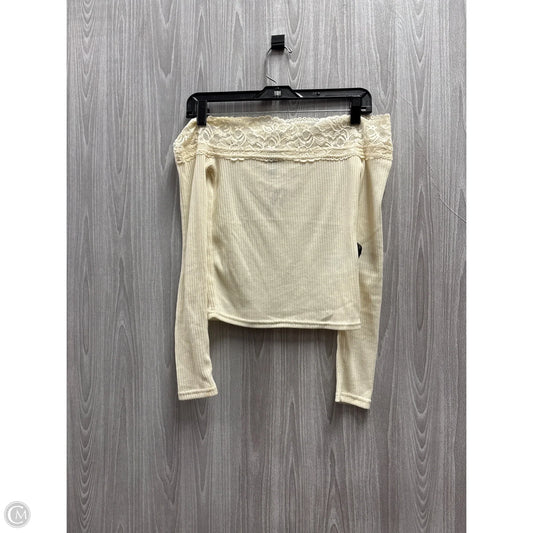 Top Long Sleeve By Divided In Cream, Size: Xs