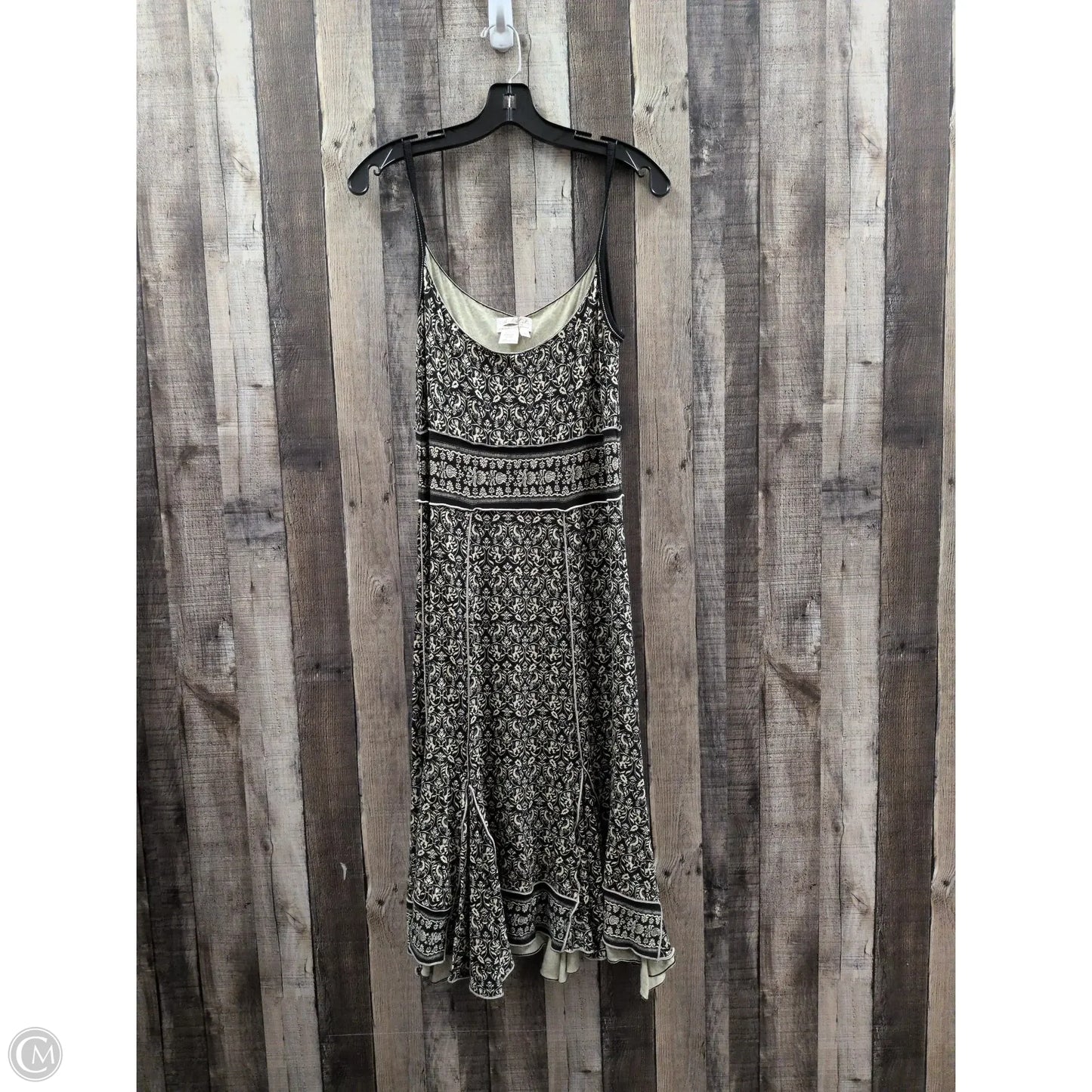 Dress Casual Midi By Max Studio In Black & Cream, Size: M