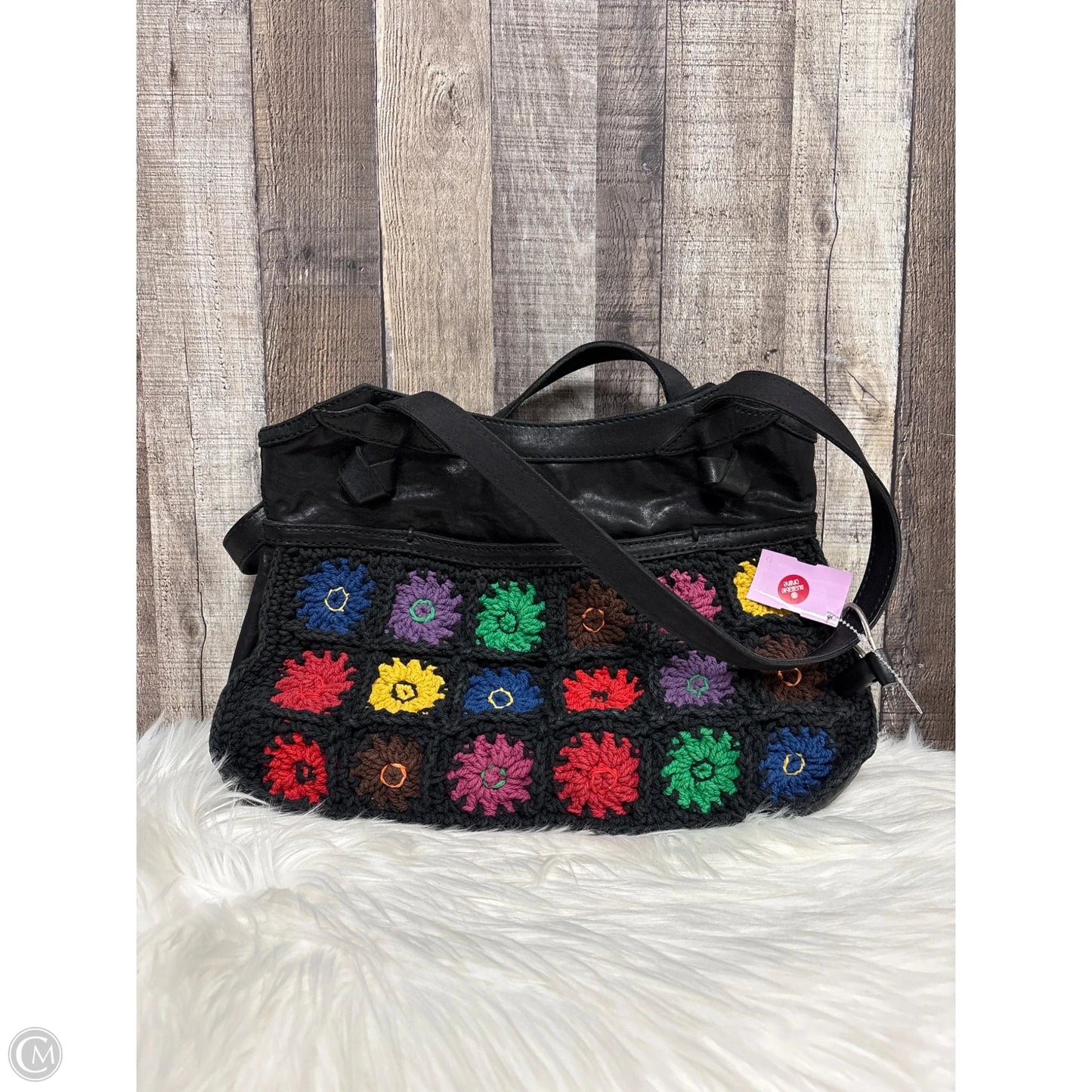 Handbag Leather By Cme, Size: Large