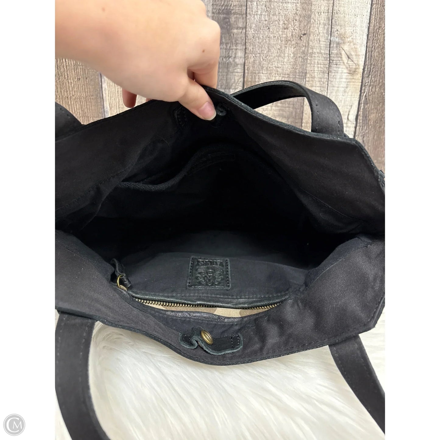 Handbag Leather By Cme, Size: Large