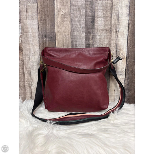 Handbag Leather By Fossil, Size: Large