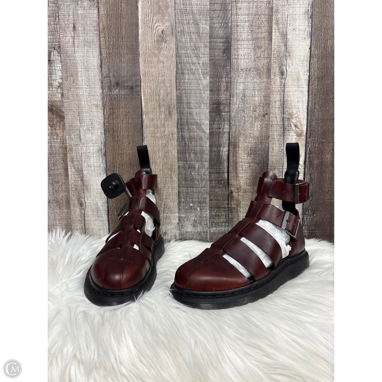 Shoes Flats By Dr Martens In Brown, Size: 8