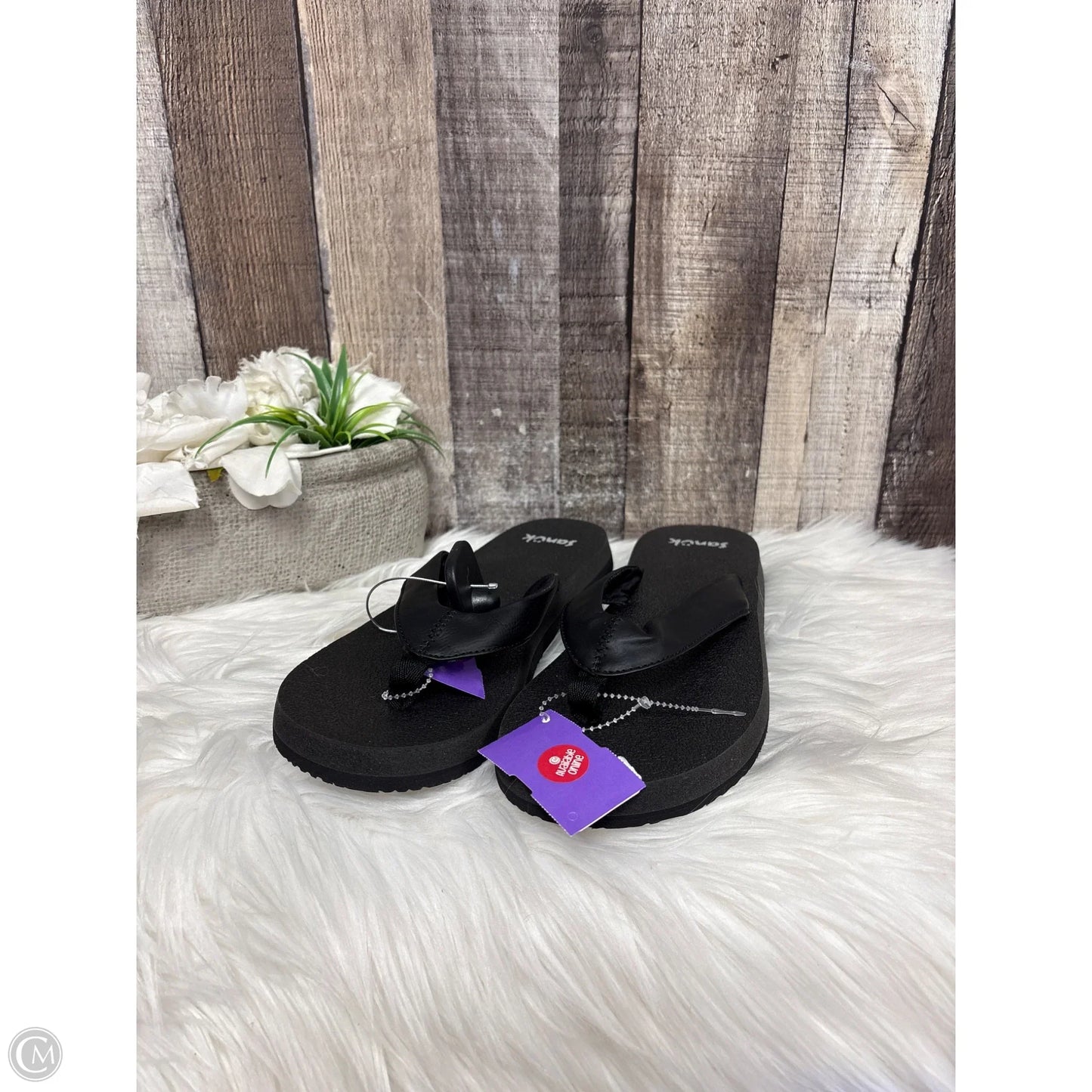 Shoes Heels Wedge By Sonoma In Black, Size: 8.5