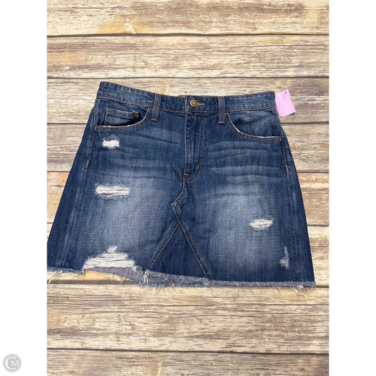 Skirt Mini & Short By Flying Monkey In Blue Denim, Size: 6