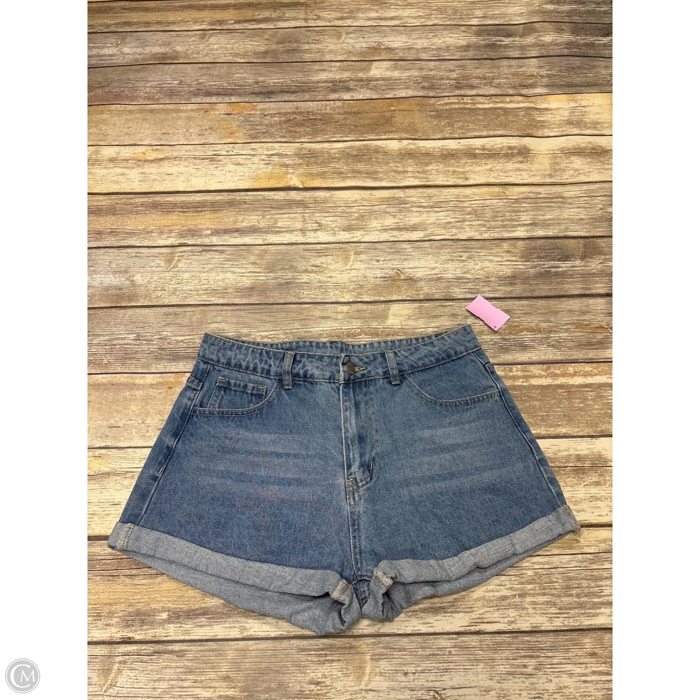 Shorts By Shein In Blue Denim, Size: L