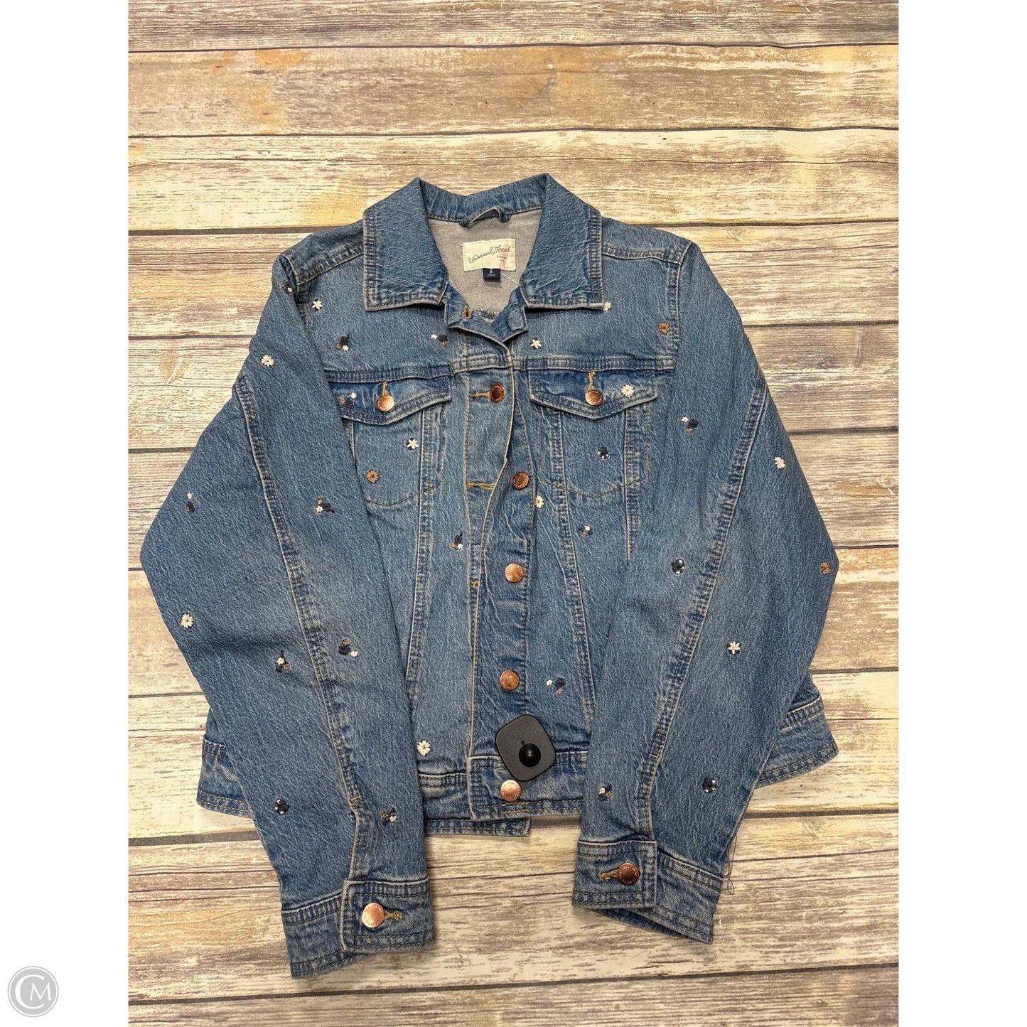 Jacket Denim By Universal Thread In Blue Denim, Size: M