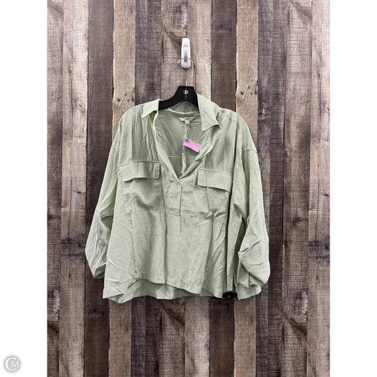 Top Short Sleeve By Max Studio In Striped Pattern, Size: Xl