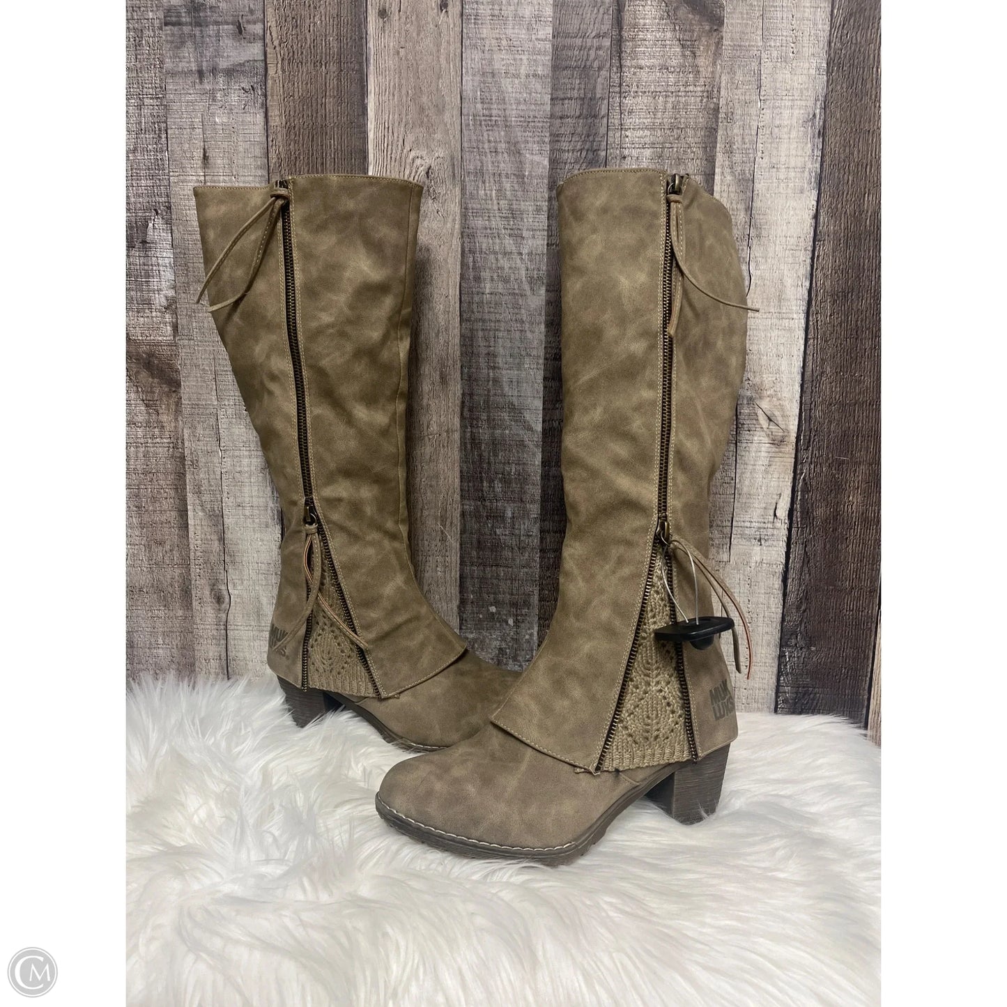 Boots Combat By Muk Luks In Brown, Size: 9