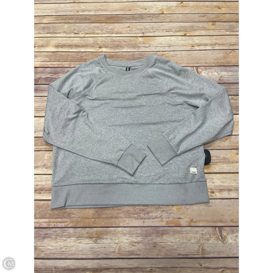 Athletic Top Long Sleeve Crewneck By Vuori In Grey, Size: Xs