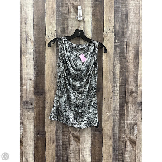Top Sleeveless By Tahari In Snakeskin Print, Size: S