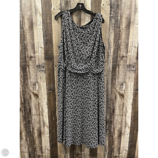 Dress Casual Maxi By Cato In Black & White, Size: 3x