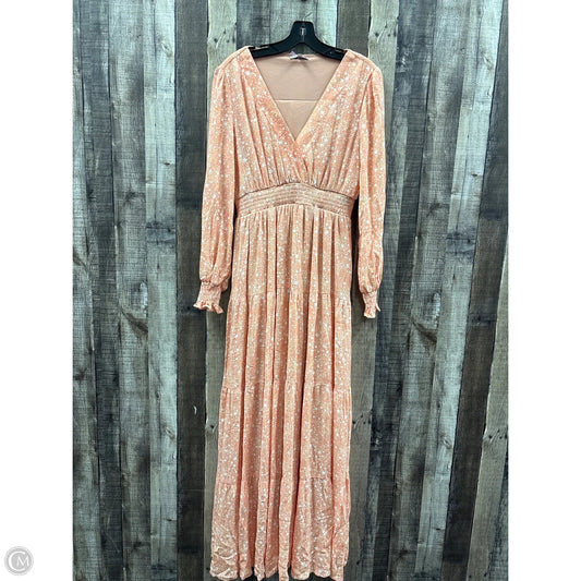 Dress Casual Maxi By Btfbm In Peach, Size: M