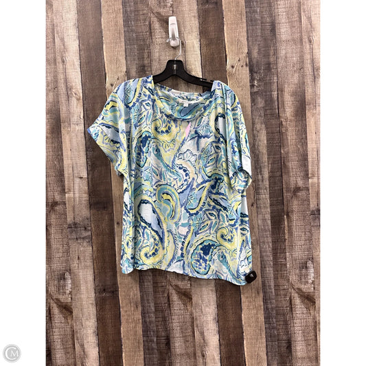 Top Short Sleeve By Chicos In Multi-colored, Size: Xl