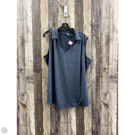 Athletic Tank Top By Lady Hagen In Blue, Size: 2x