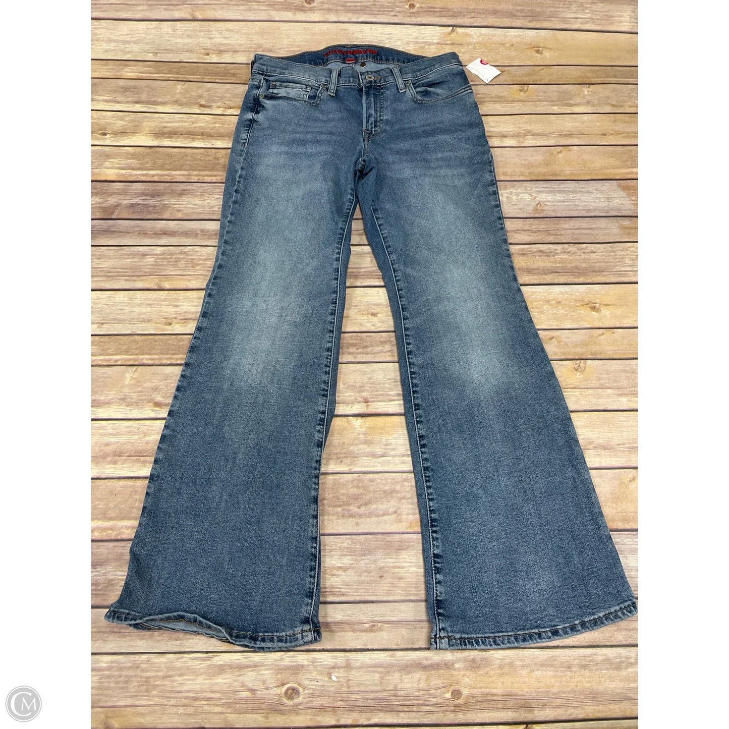 Jeans Wide Leg By Lucky Brand In Blue Denim, Size: 8