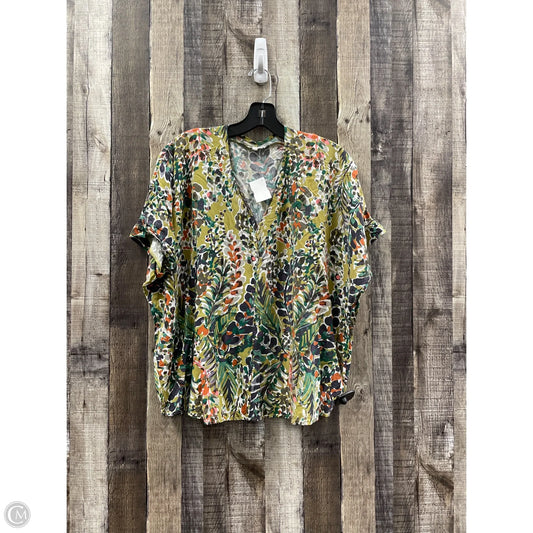 Top Short Sleeve By Jodifl In Multi-colored, Size: M