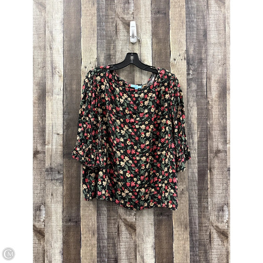 Top Short Sleeve By Draper James In Multi-colored, Size: 2x