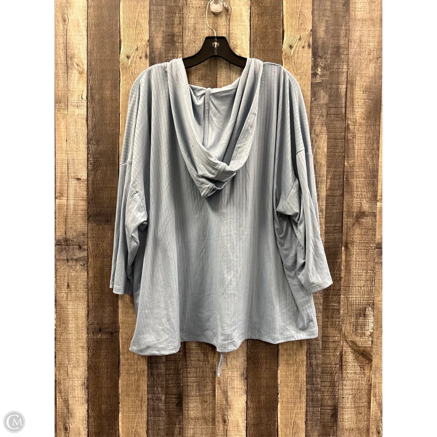 Top Long Sleeve By Any Body In Blue, Size: 3x