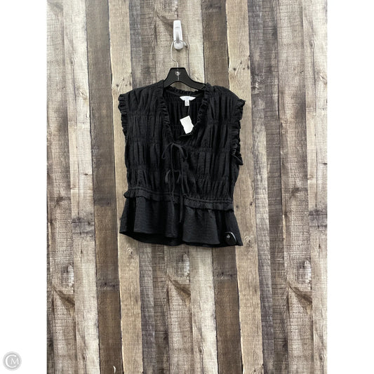 Top Sleeveless By Time And Tru In Black, Size: M