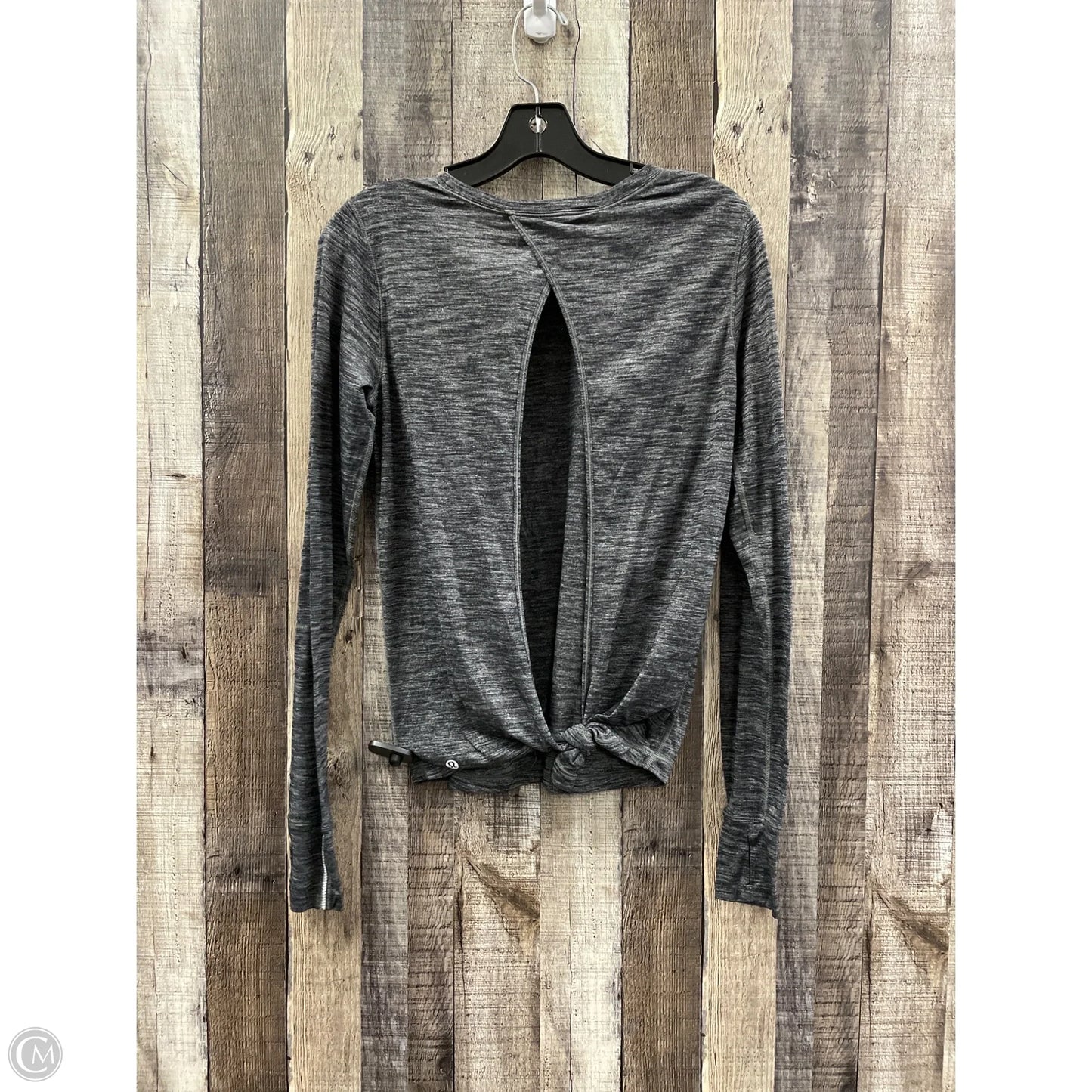 Athletic Top Long Sleeve Crewneck By Lululemon In Grey, Size: Xs
