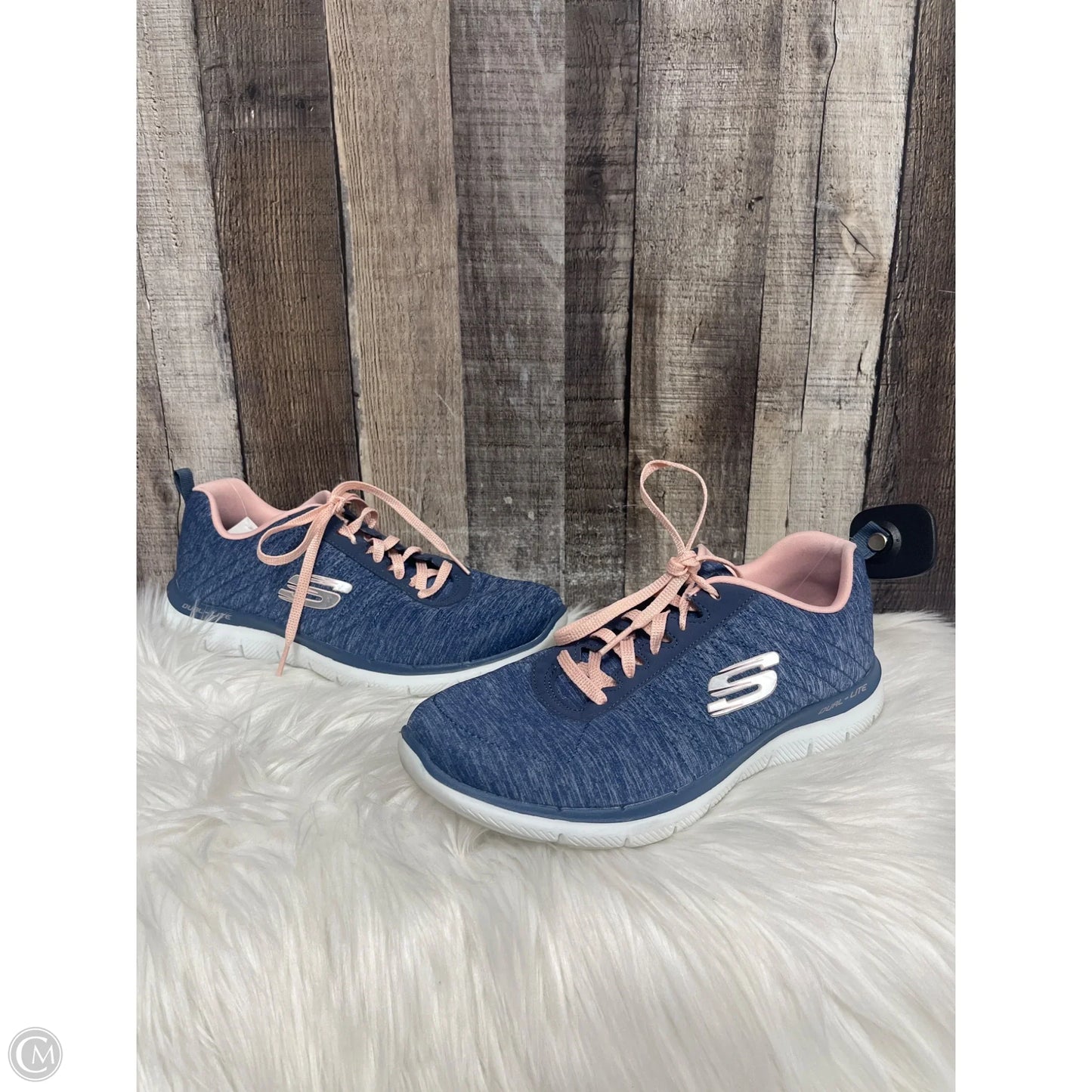 Shoes Athletic By Skechers In Blue, Size: 9.5