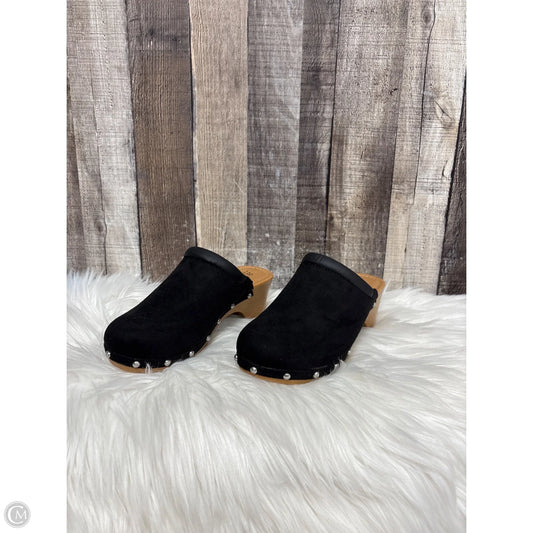 Shoes Heels Wedge By Ana In Black, Size: 6.5