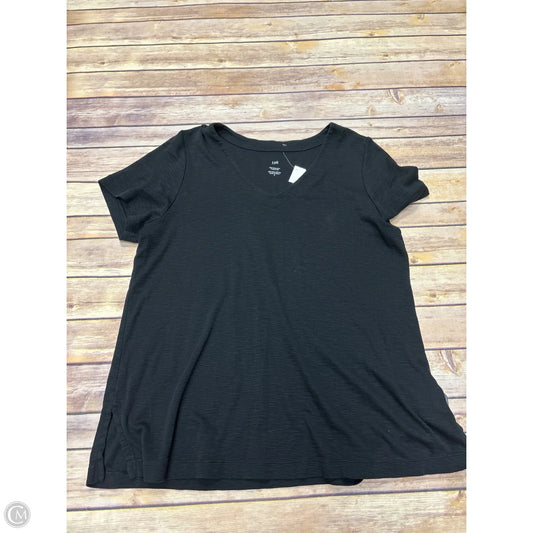 Top Short Sleeve By J. Jill In Black, Size: M