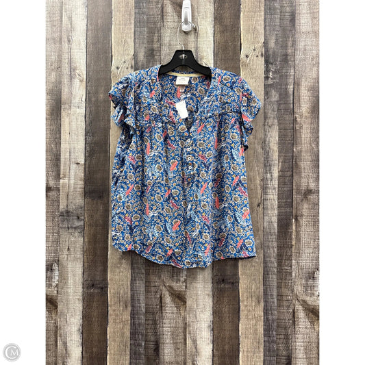 Top Sleeveless By Knox Rose In Multi-colored, Size: L