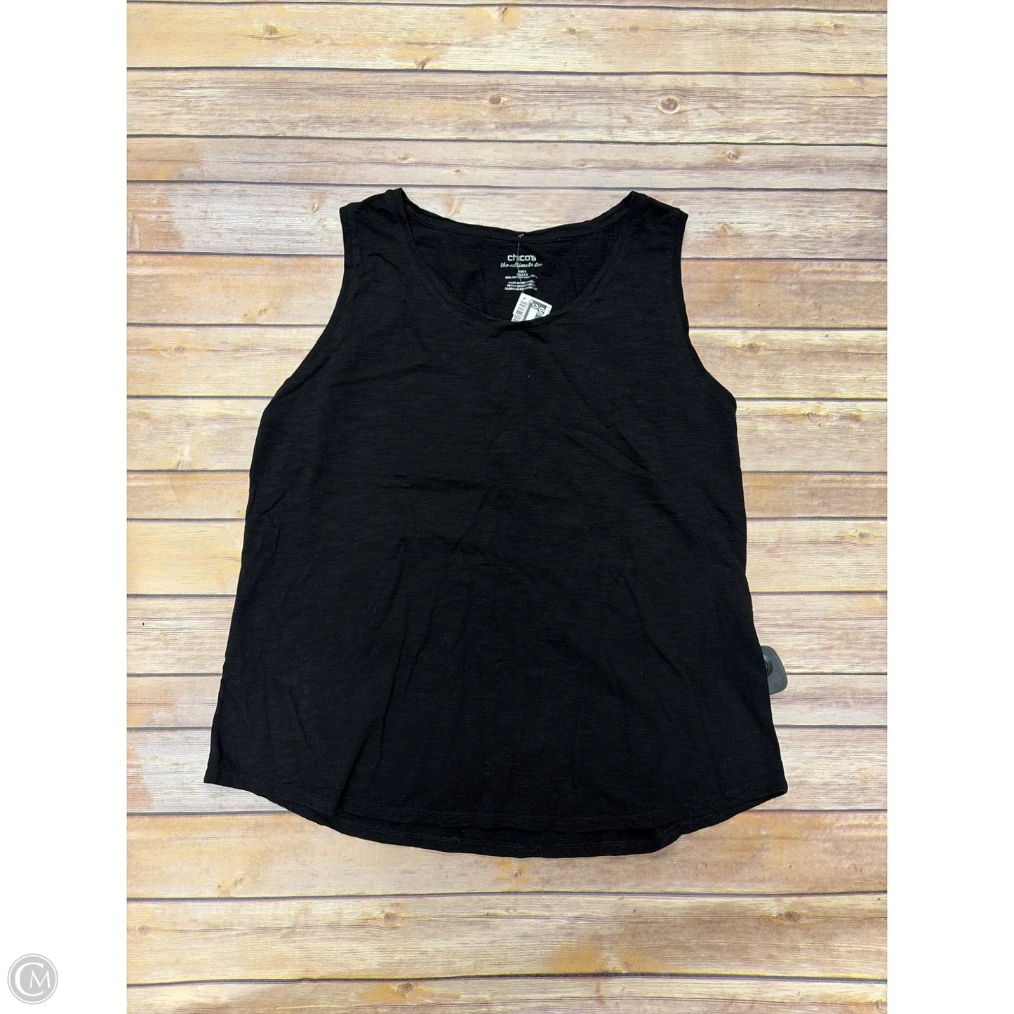 Top Sleeveless By Chicos In Black, Size: Xl