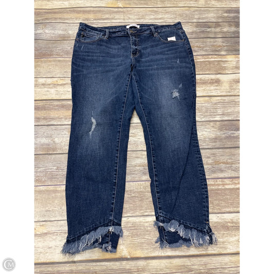 Jeans Skinny By Kancan In Blue Denim, Size: 3x