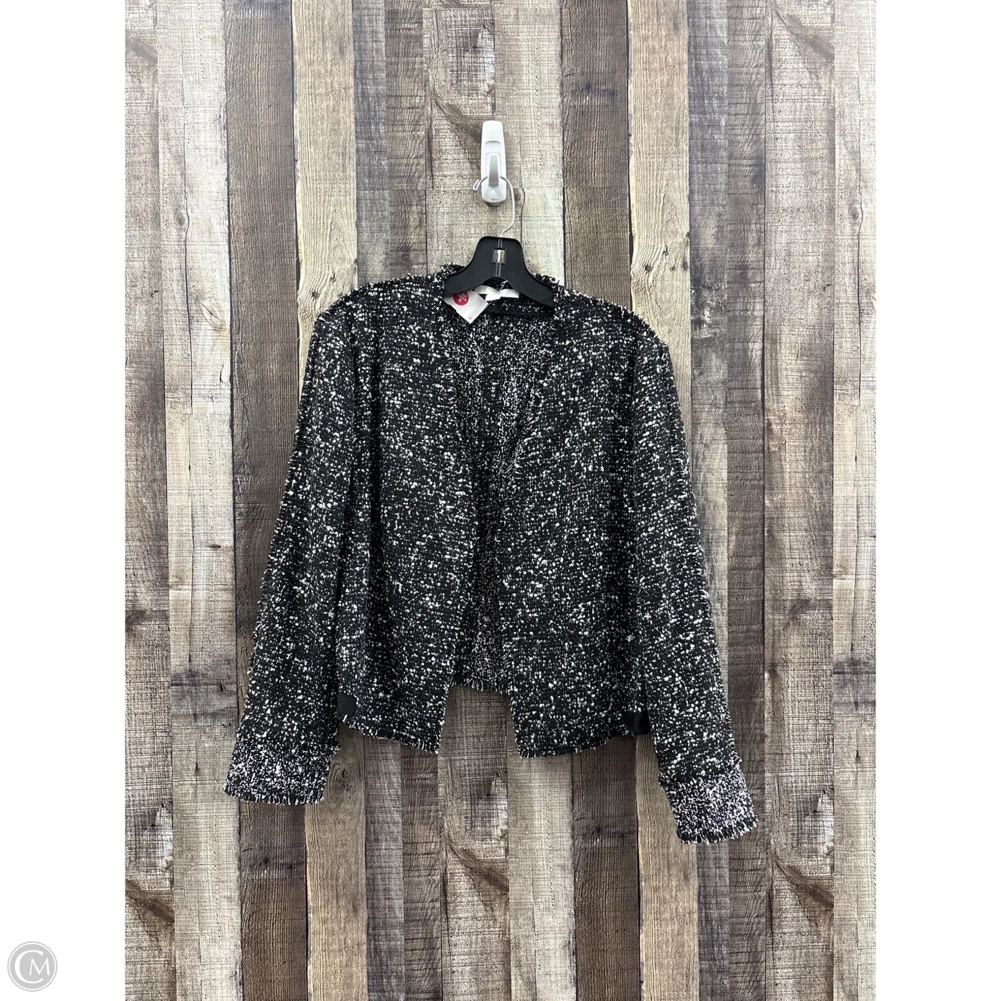 Blazer By Clothes Mentor In Black & White, Size: M