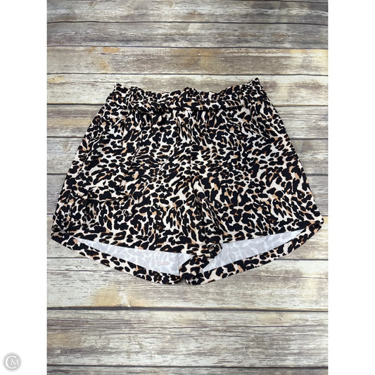 Shorts By Eloquii In Animal Print, Size: 16