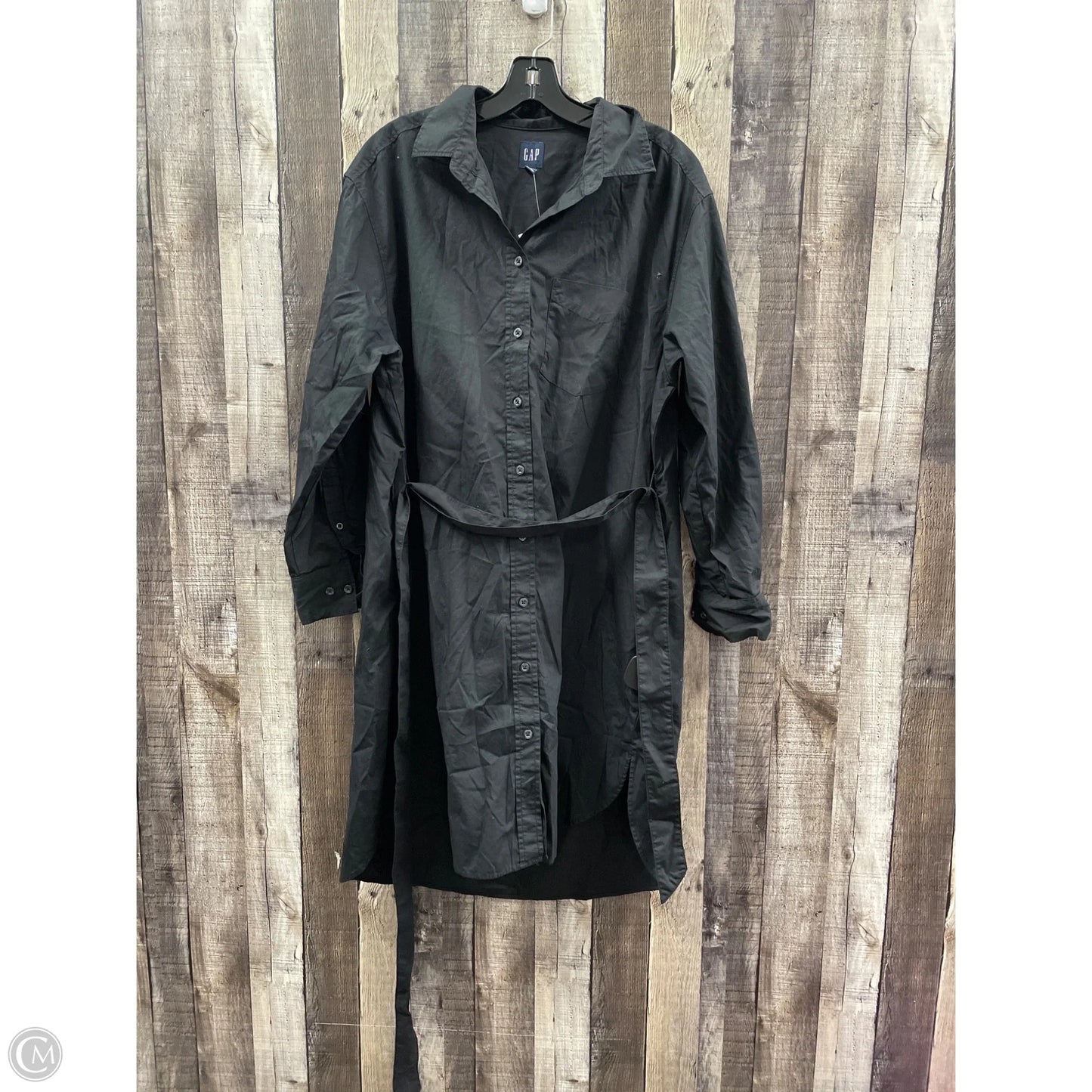 Dress Casual Midi By Gap In Black, Size: M
