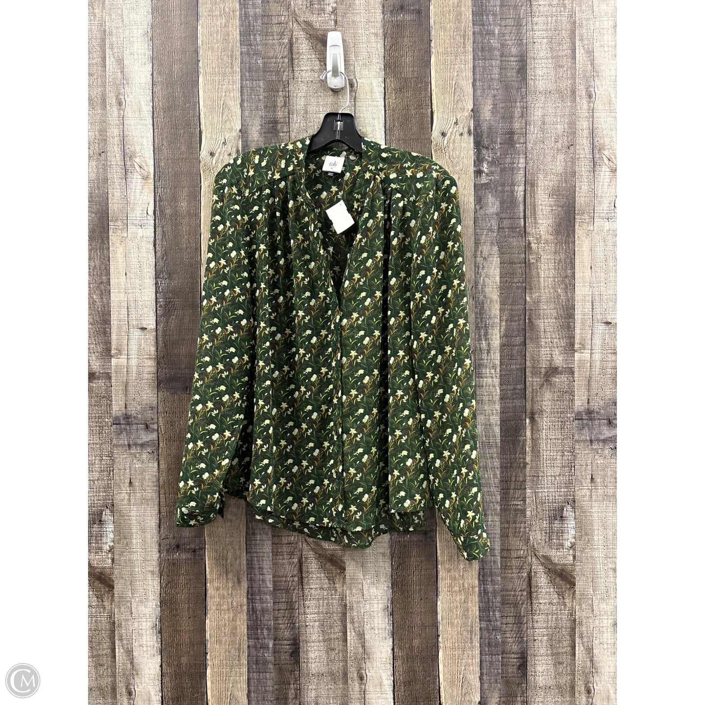 Top Long Sleeve By Cabi In Green, Size: M